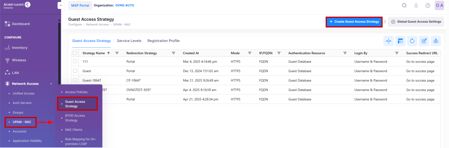 Create Guest Access Strategy - OmniVista Cirrus 10.5.1-20250522-165348.png