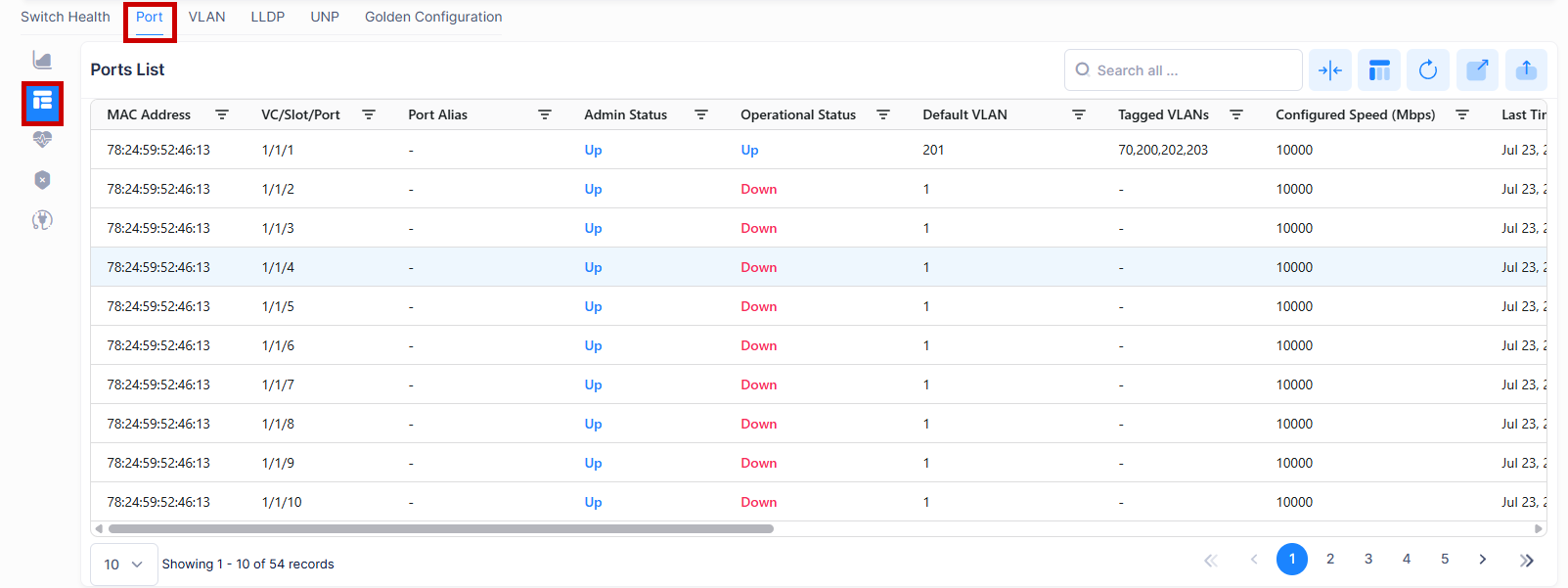 Device Detail-port list - OmniVista Cirrus 10.5.1-20250723-152217.png