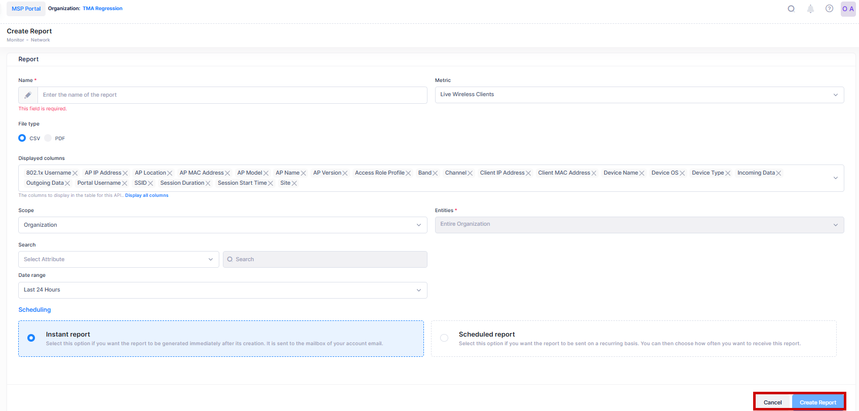 Create analytics report - OmniVista Cirrus 10.5.1-20250728-153853.png