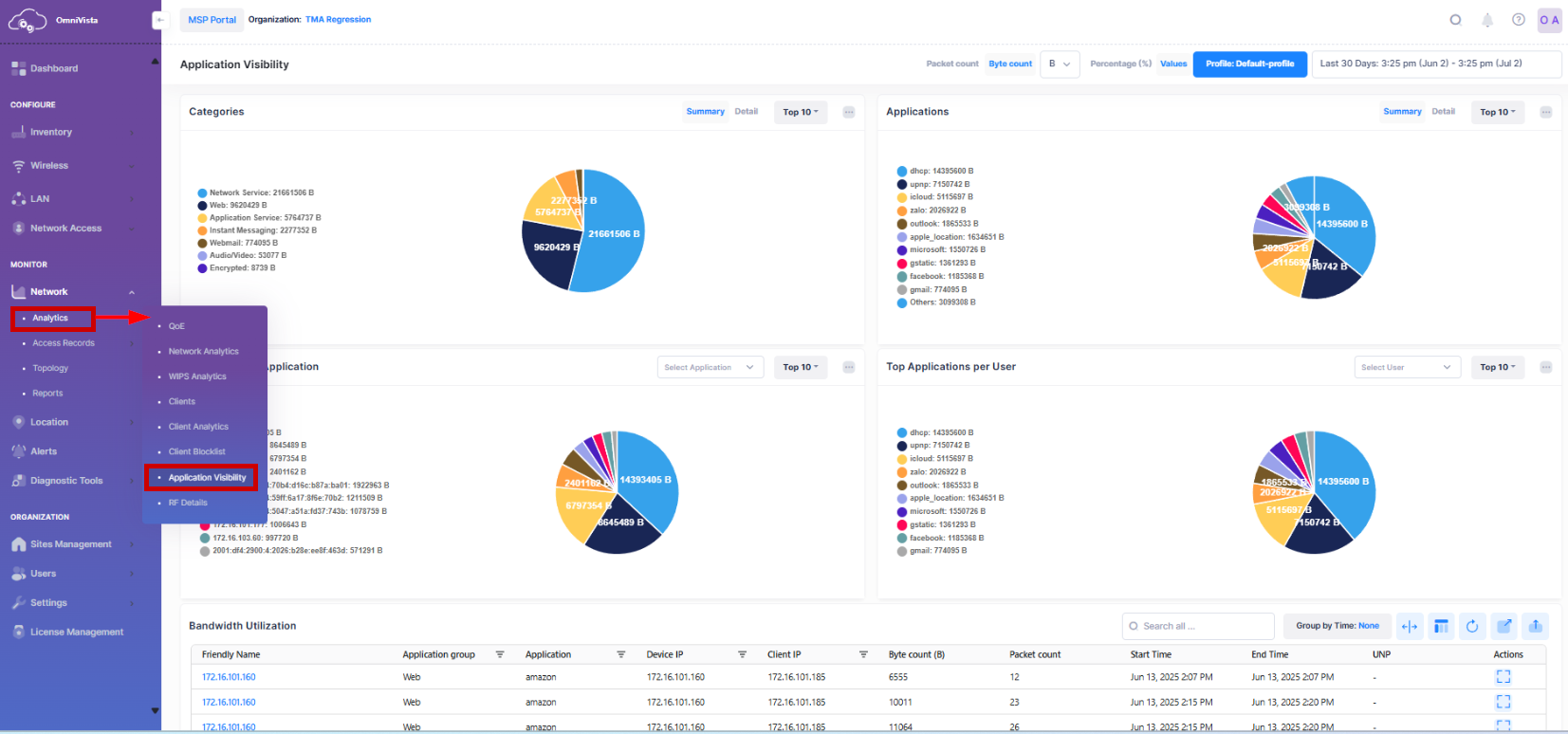 Monitor Application Visibility - OmniVista Cirrus 10.5.1-20250702-100542.png