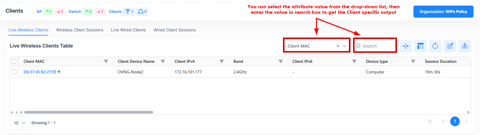Live wireless Clients search by attribute value - OmniVista Cirrus 10.5.1-20250801-101510.png