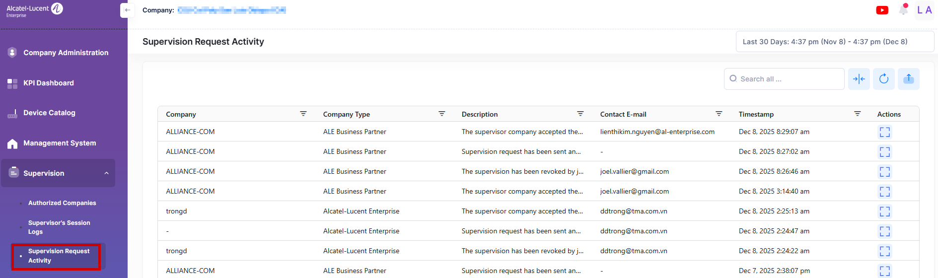 Supervision request activity for supervised company Fleet 1.4-20251208-111125.png