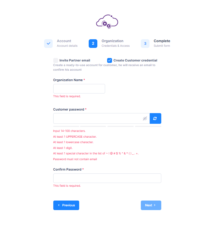 Sign Up-step-2 create customer credential - OmniVista Cirrus 10.5.1-20250414-081228.png