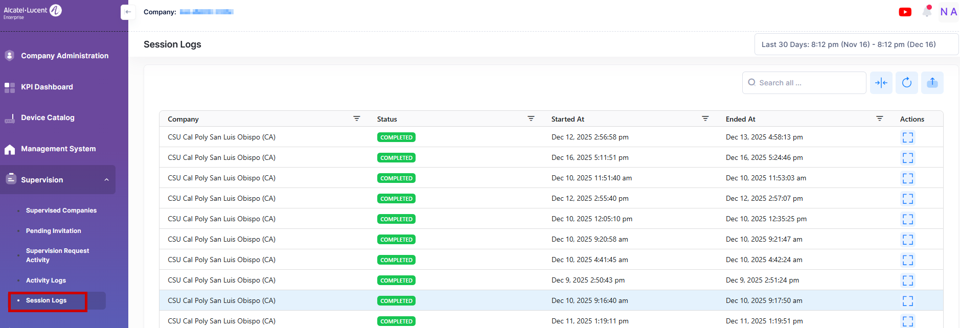 session logs for supervisor company Fleet 1.4-20251216-144601.png