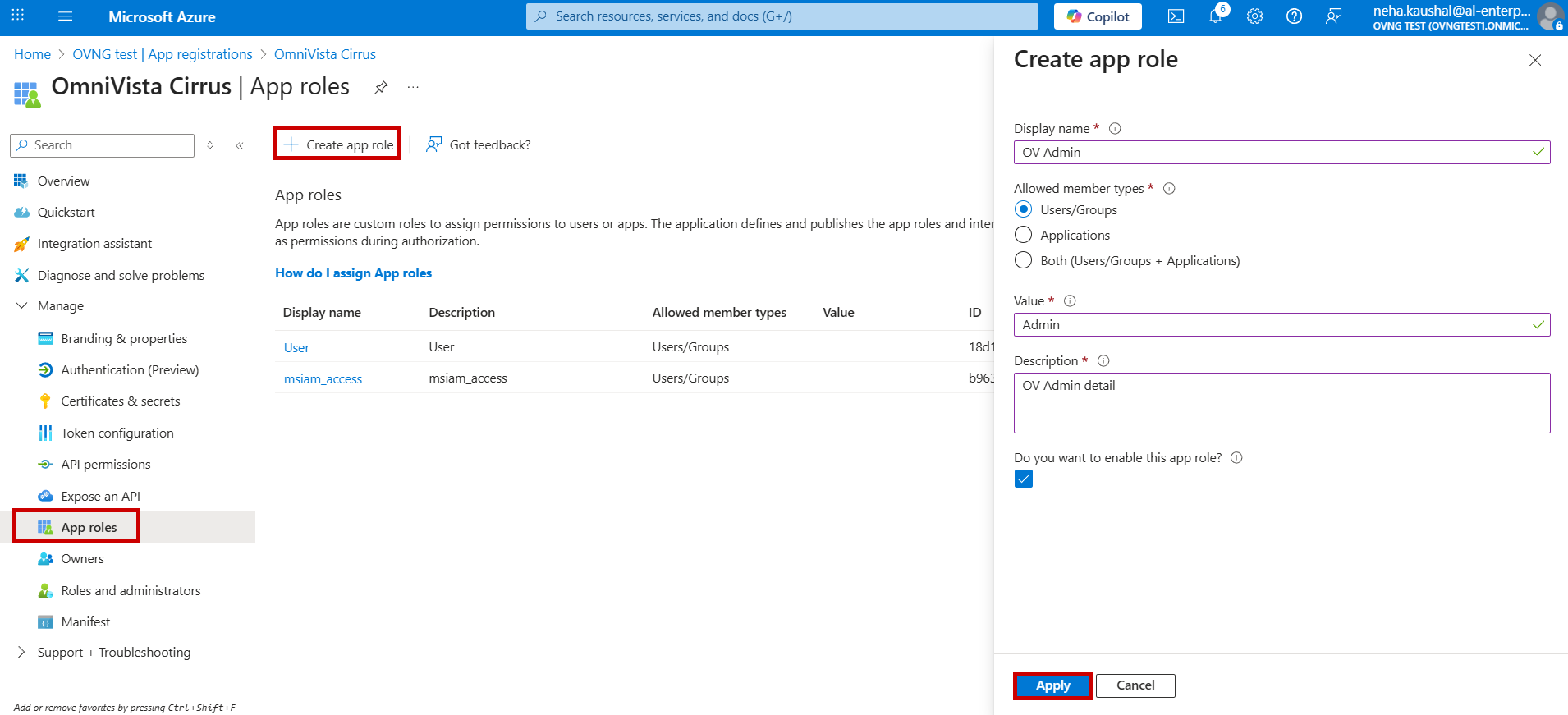 Azure create App role OVC 10.5.2-20260116-104910.png