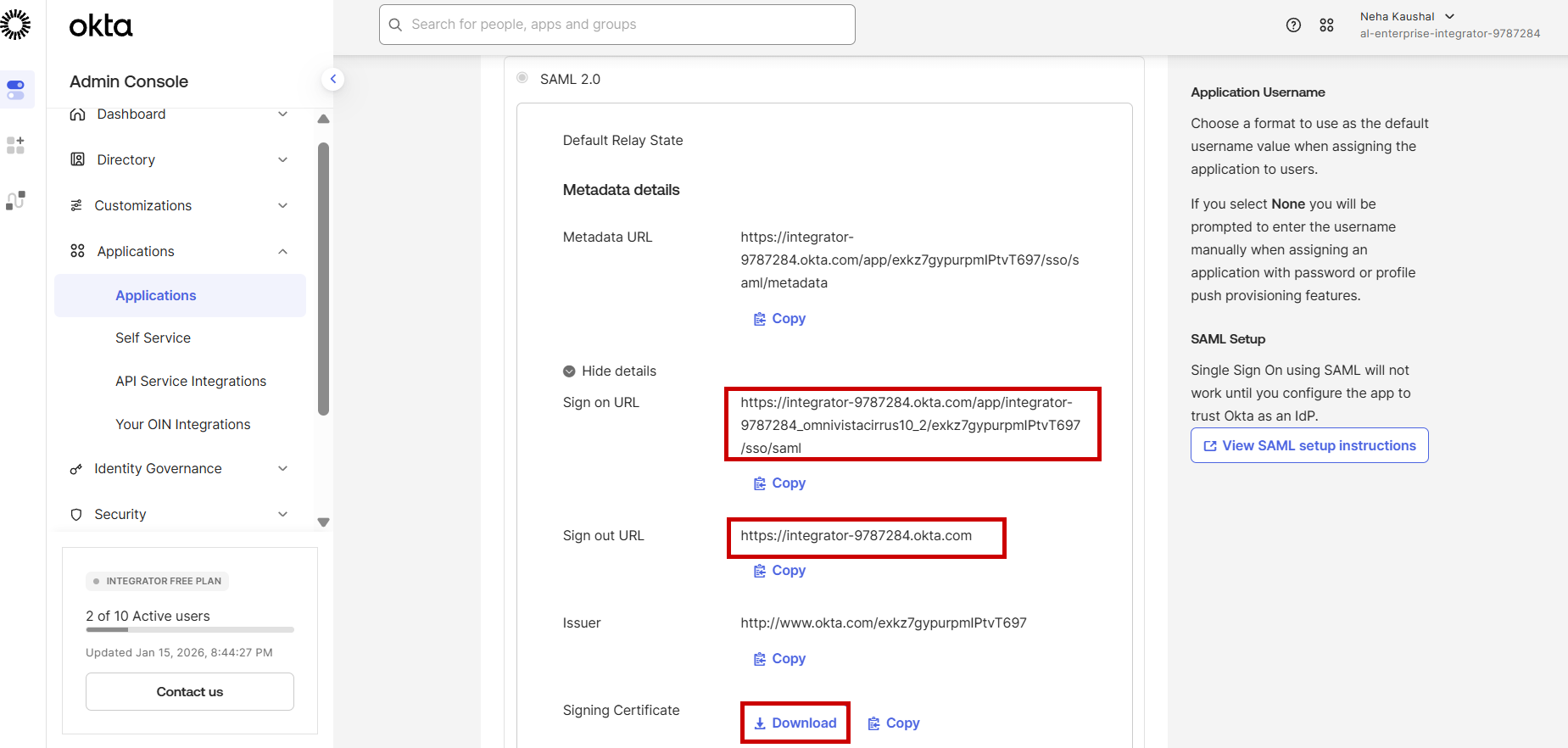 Okta IdP attributes OVC 10.5.2-20260115-152222.png