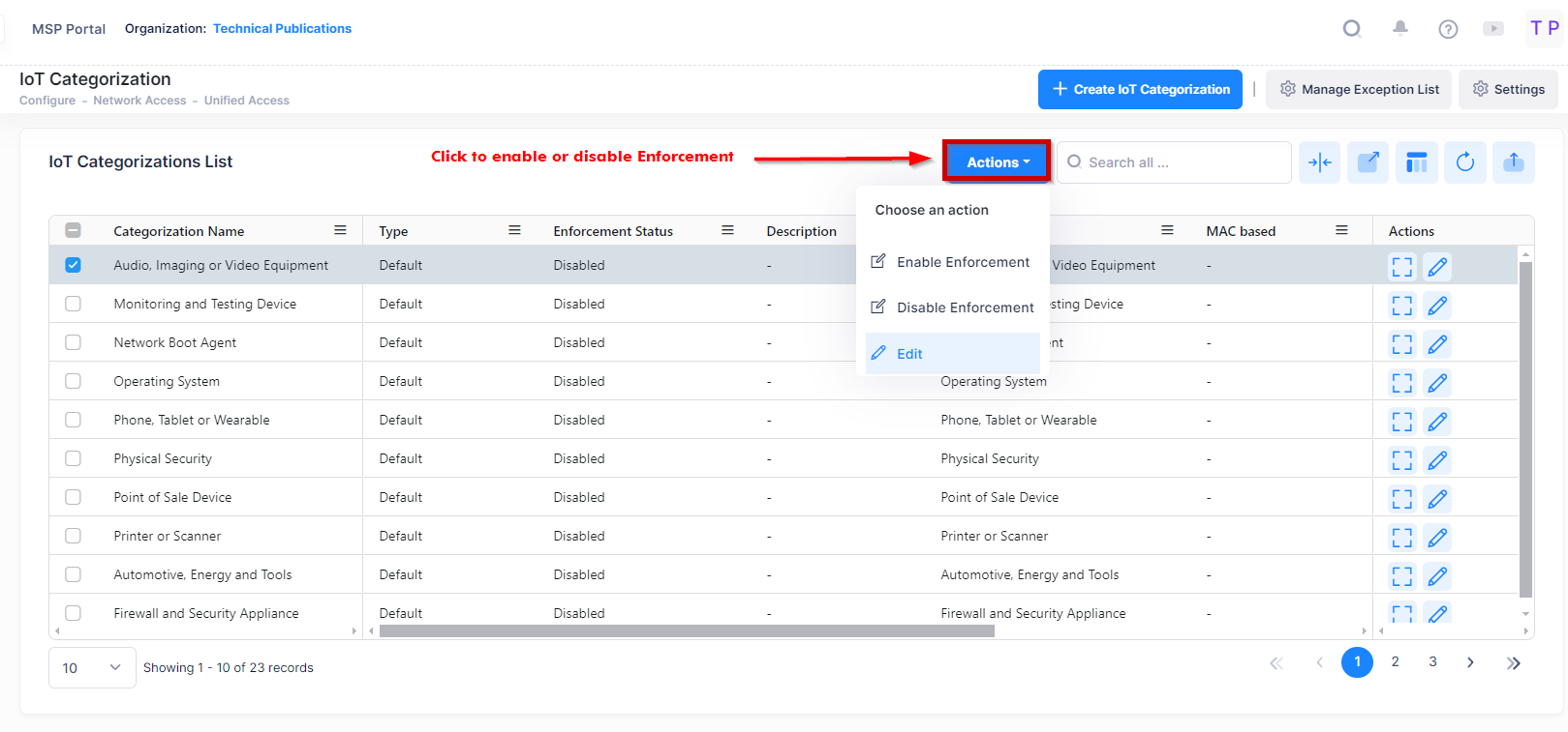 Iot-Categorization-enable enforcement - OmniVista Cirrus 10.4.2-20240422-171306.png