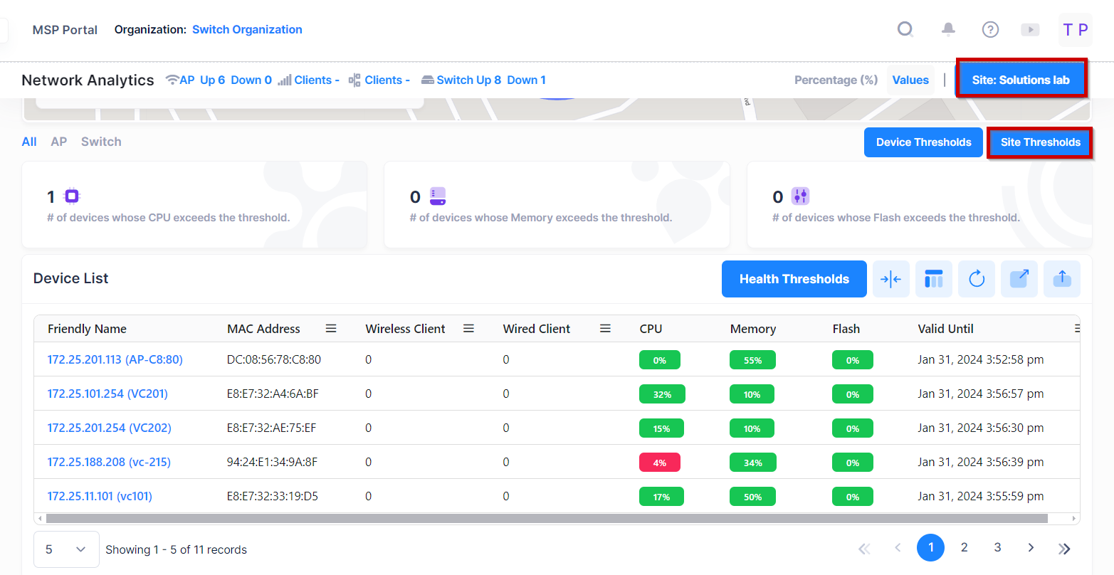 site threshold Network Analytics - OmniVista Cirrus 10.4.2-20240131-103858.png