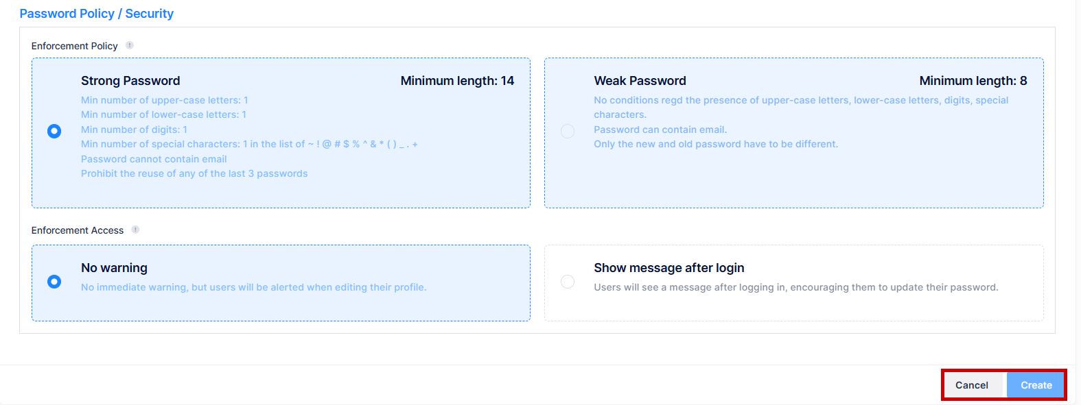 create organization-paswd policy - OmniVista Cirrus 10.4.3-20241120-114318.png