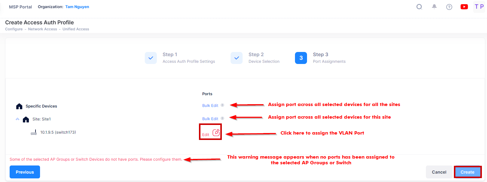 Create Access Auth Profile-port assignment - OmniVista Cirrus 10.4.3-20240911-161457.png