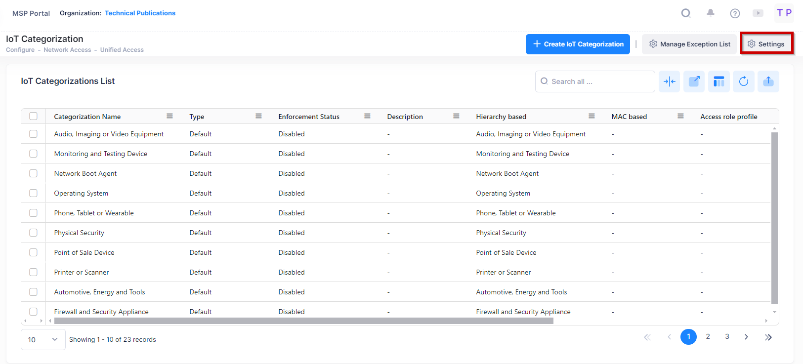 IoT Categorization-settings - OmniVista Cirrus 10.4.2-20240422-171042.png