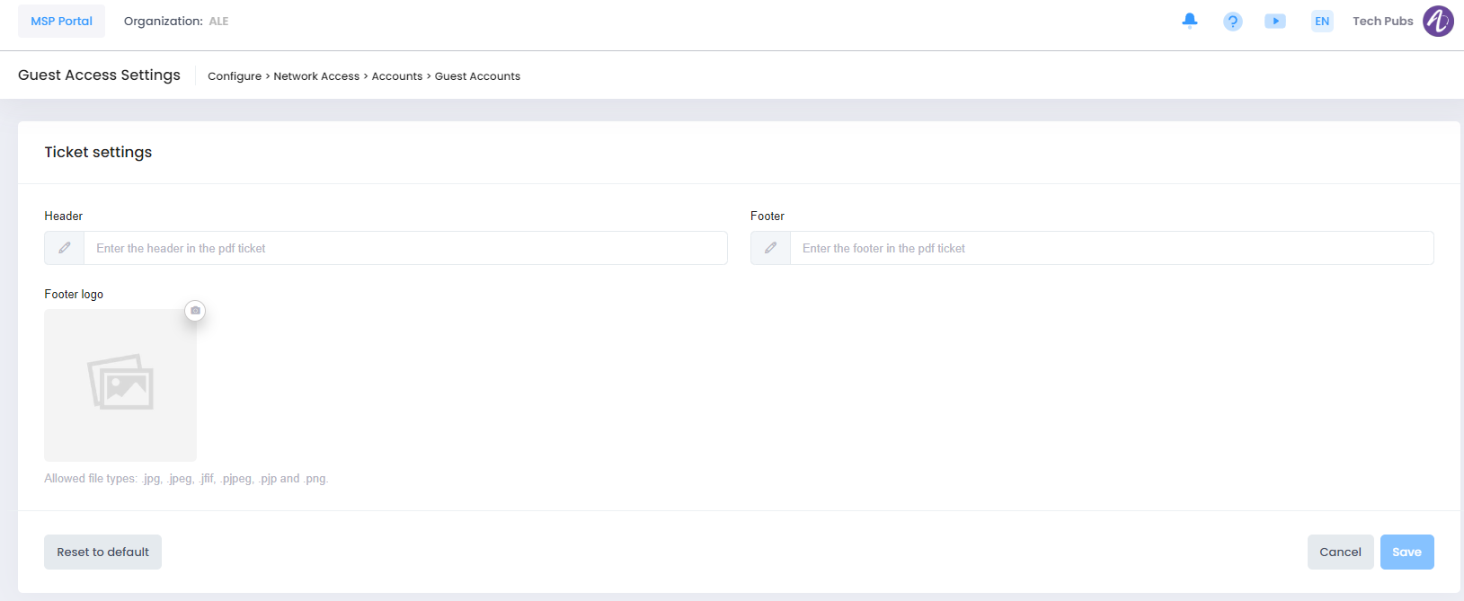 Ticket settings page - OmniVista Cirrus 10.3-20230414-173908.png