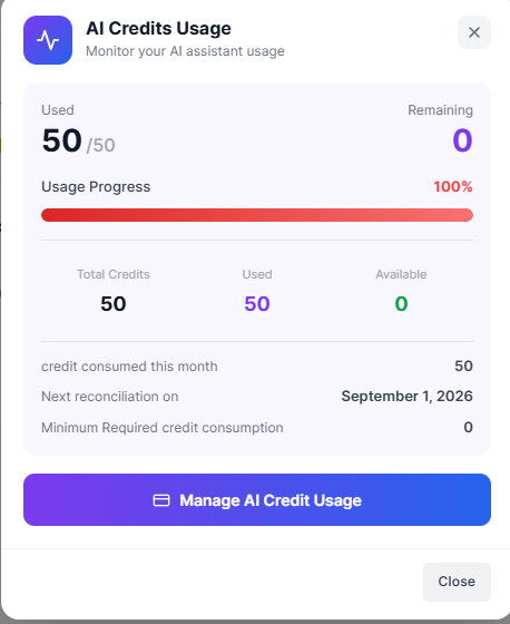 AI credit detailed usage window OVC 10.6.1-20260821-191604.png