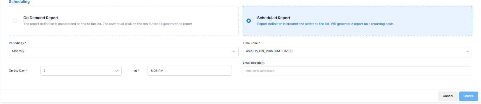 create-report scheduling updated Fleet 2.0-20260902-150827.png